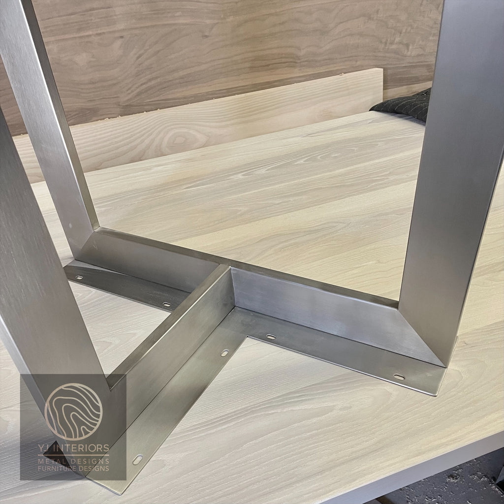 brushed stainless nickel legs